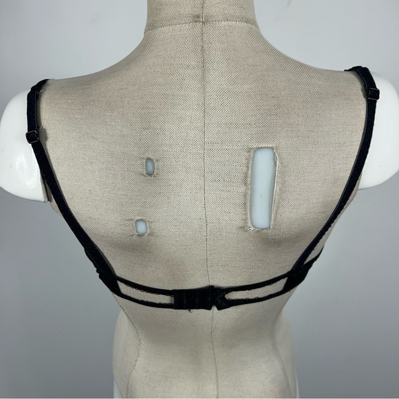 Kenzie Elegant Black Polka Dot Bra 38C - Picture 4 of 5